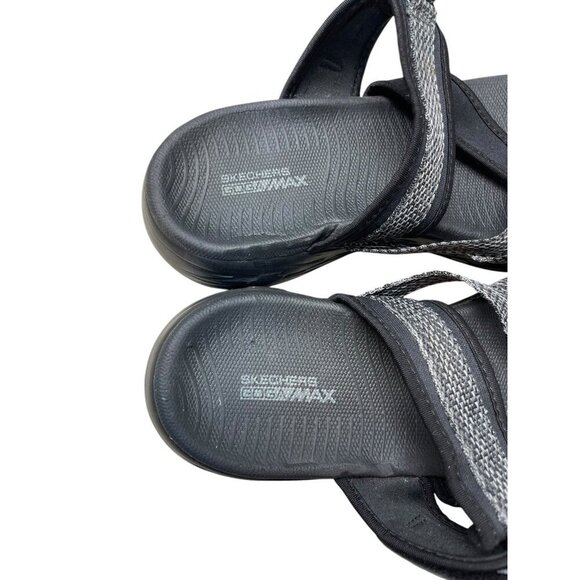 Skechers Performance Women's on the Go 600 Glow Sport Sandal Black Gray Size 9 - Picture 2 of 8